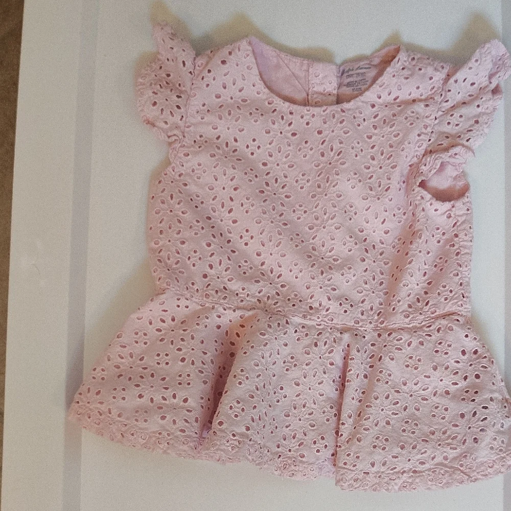 Ralph Lauren Pink Eyelet‎ Baby Shirt